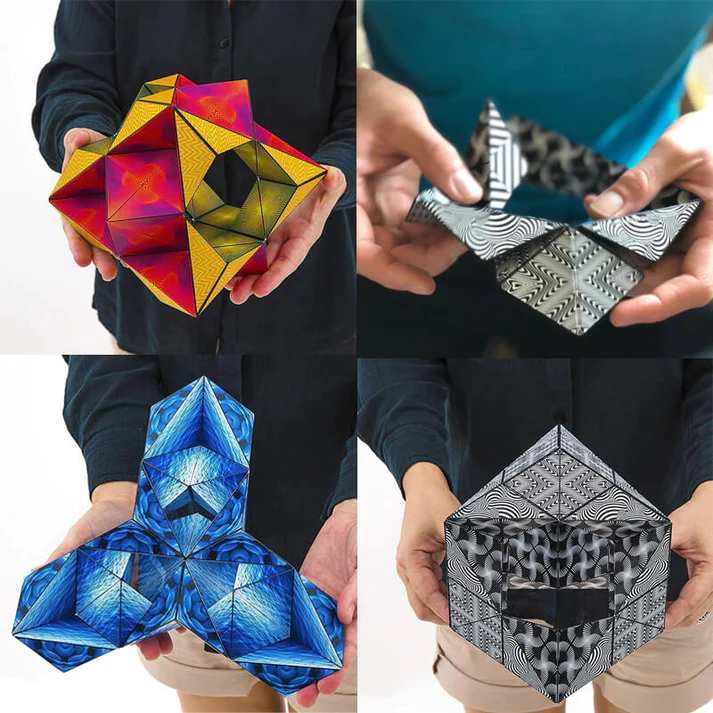 3D MAGIC SHAPESHIFTING CUBE :  CREATE  70+ DIFFERENT DESIGNS