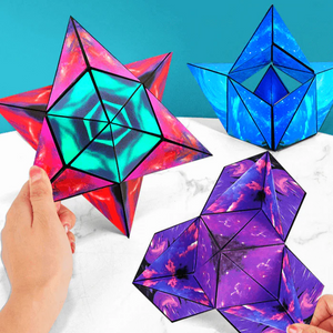 3D MAGIC SHAPESHIFTING CUBE :  CREATE  70+ DIFFERENT DESIGNS